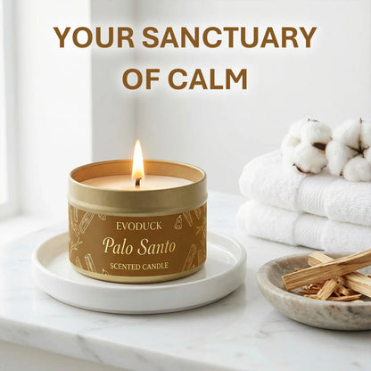 Premium Palo Santo Scented Candle – Energy Cleansing & Meditation Gift for Women