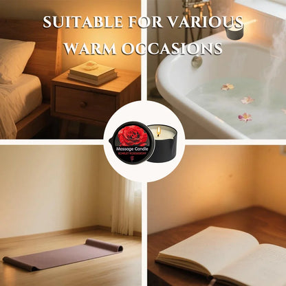 Relaxing Massage Oil Candle – Spa Essential for Stress Relief & Elegant Therapy Experience
