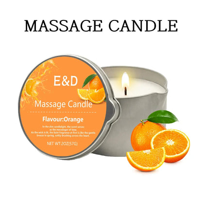 Rose Scented Massage Oil Candle 2oz – Aromatherapy Home Spa Relaxation