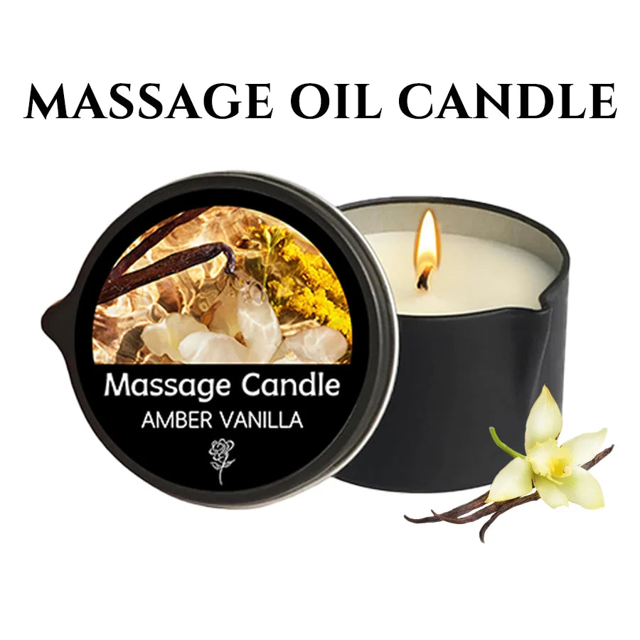 Relaxing Massage Oil Candle – Spa Essential for Stress Relief & Elegant Therapy Experience