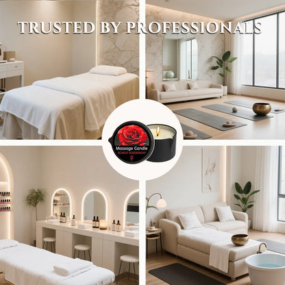Relaxing Massage Oil Candle – Spa Essential for Stress Relief & Elegant Therapy Experience