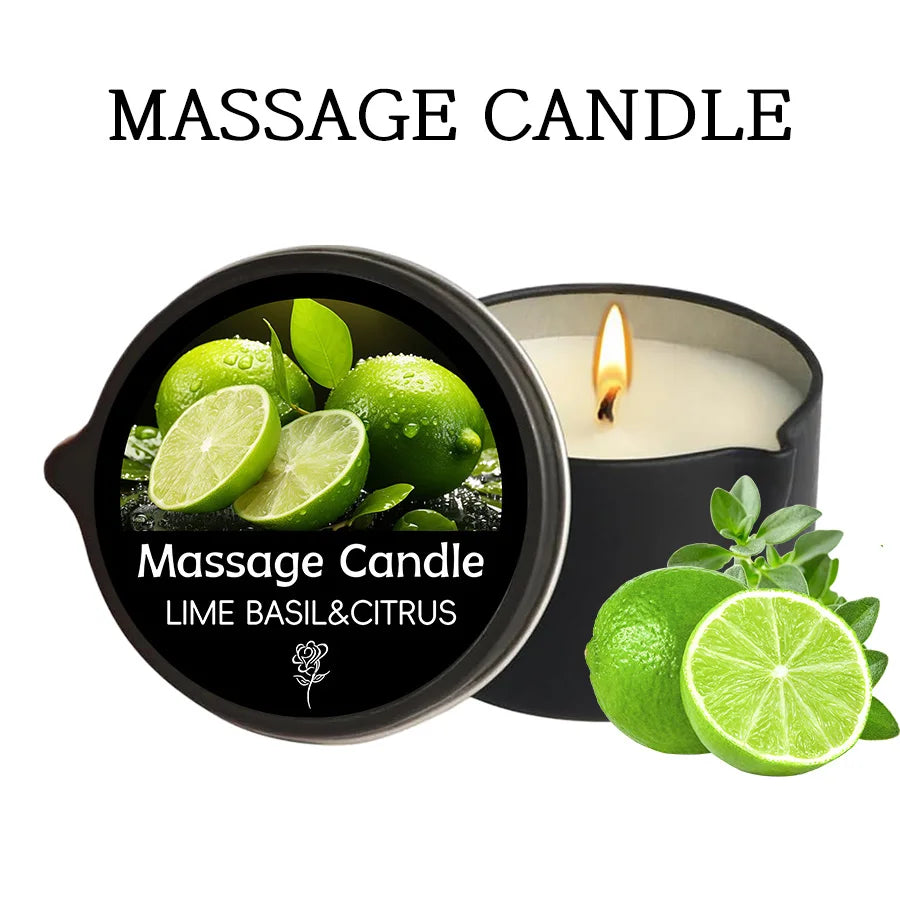 Relaxing Massage Oil Candle – Spa Essential for Stress Relief & Elegant Therapy Experience