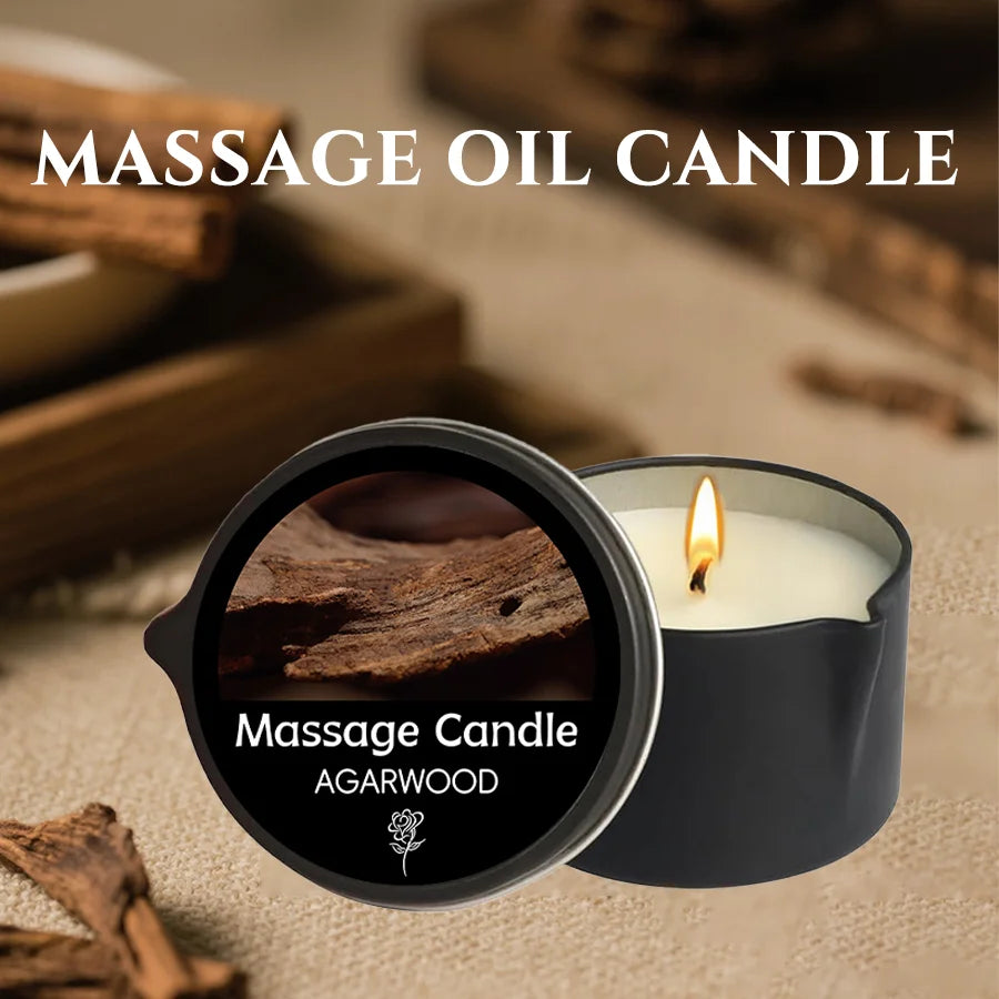Relaxing Massage Oil Candle – Spa Essential for Stress Relief & Elegant Therapy Experience
