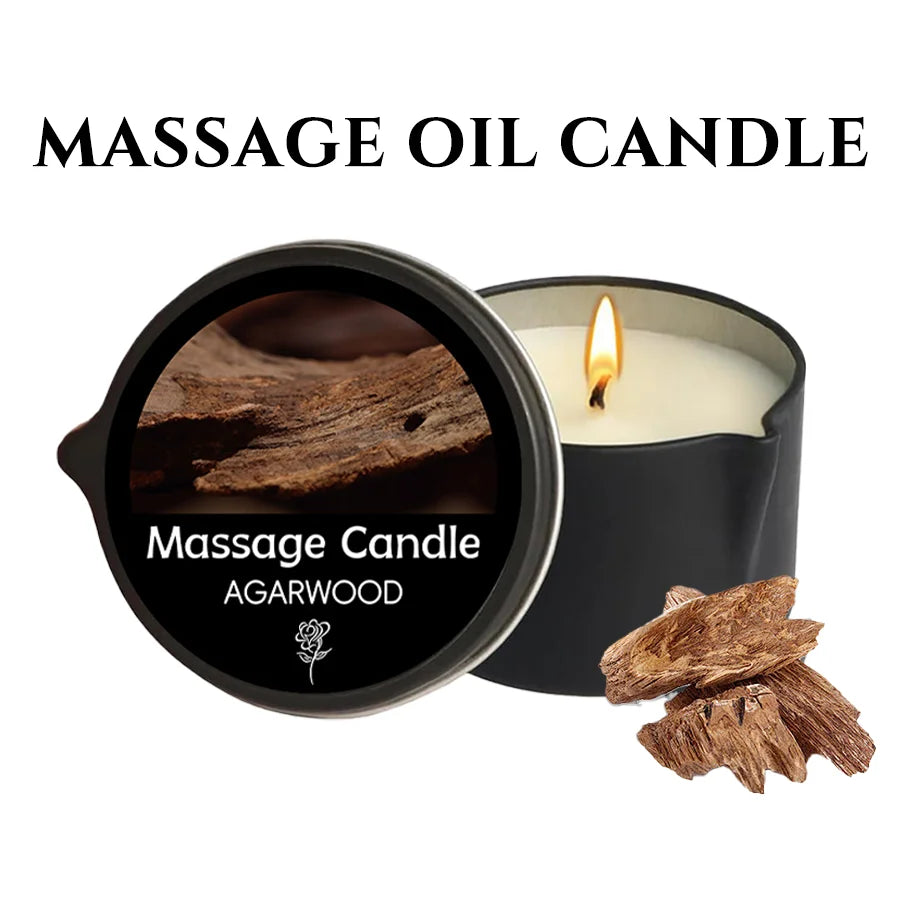 Relaxing Massage Oil Candle – Spa Essential for Stress Relief & Elegant Therapy Experience
