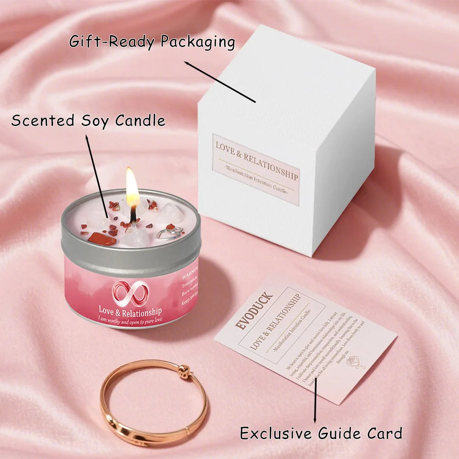 3oz Law of Attraction Love Manifestation Candle – Energy Boosting Gift