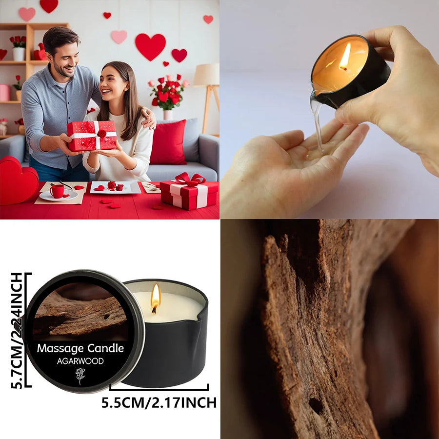 Relaxing Massage Oil Candle – Spa Essential for Stress Relief & Elegant Therapy Experience