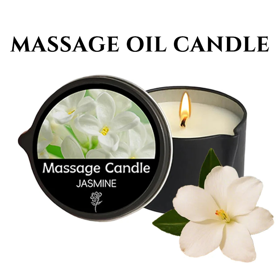 Relaxing Massage Oil Candle – Spa Essential for Stress Relief & Elegant Therapy Experience