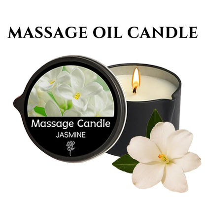 Relaxing Massage Oil Candle – Spa Essential for Stress Relief & Elegant Therapy Experience